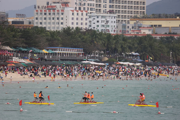 春節三亞海上旅游究竟有多火爆